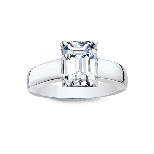 Emerald Cut 3.0 Ct. 14K Ring