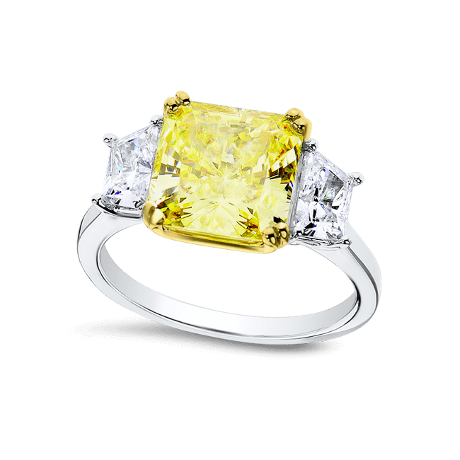 Radiant Square 4.0 Ct. 14K Ring