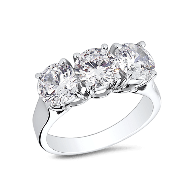 Round 3.0 Ct. 14K Ring