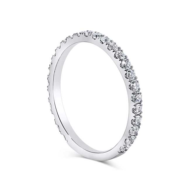 Round 0.67 Carat, 14K Wedding Band