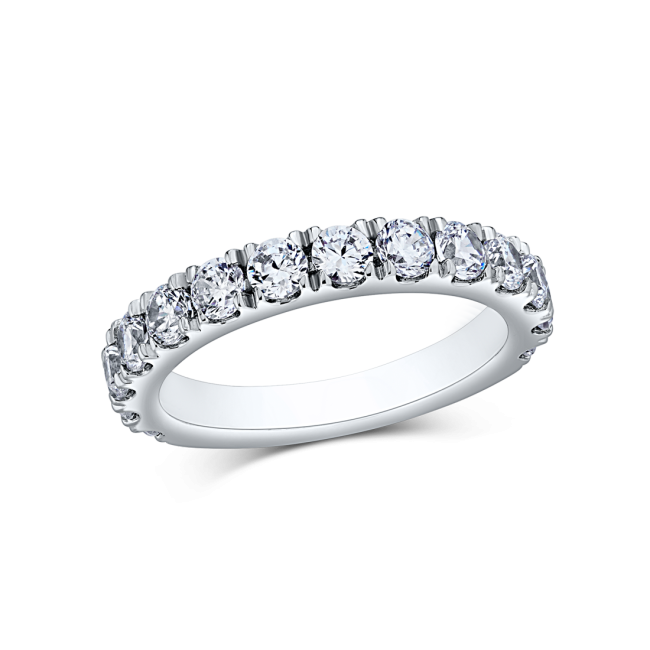 Round 1.40 Carat, 14K Wedding Band