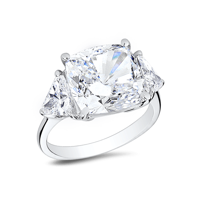 Cushion Cut 7.0 Ct. 14K Ring