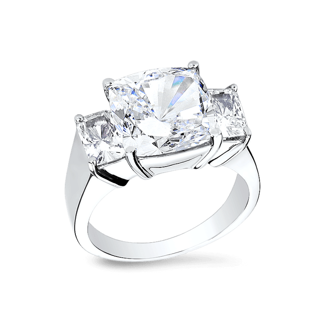 Cushion Cut 4.5 Ct. 14K Ring