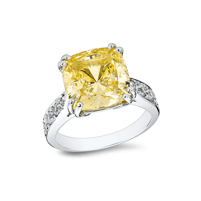 Cushion Cut 7.0 Ct. 14K Ring