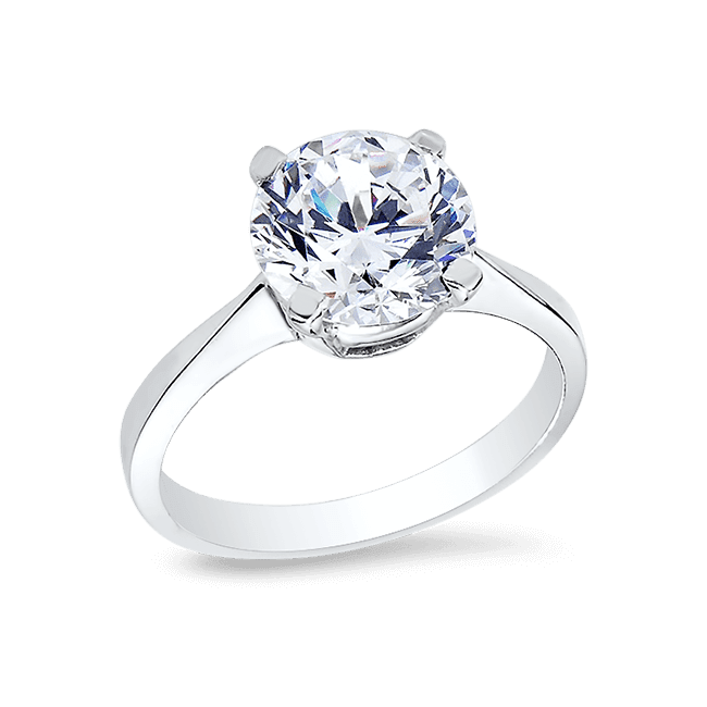 Round 3.0 Ct. 14K Ring