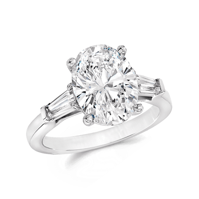 Oval 4.0 Ct. 14K Ring