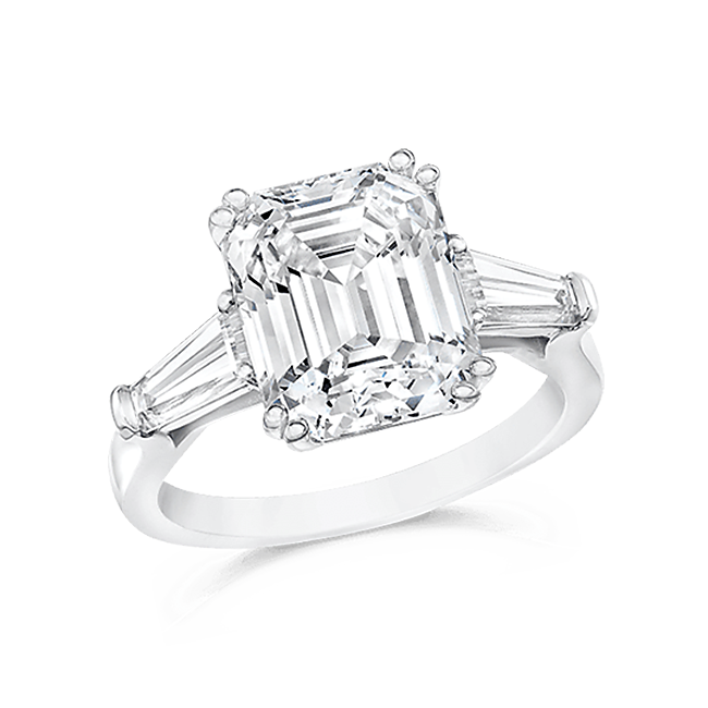 Emerald Cut 4.0 Ct. 14K Ring