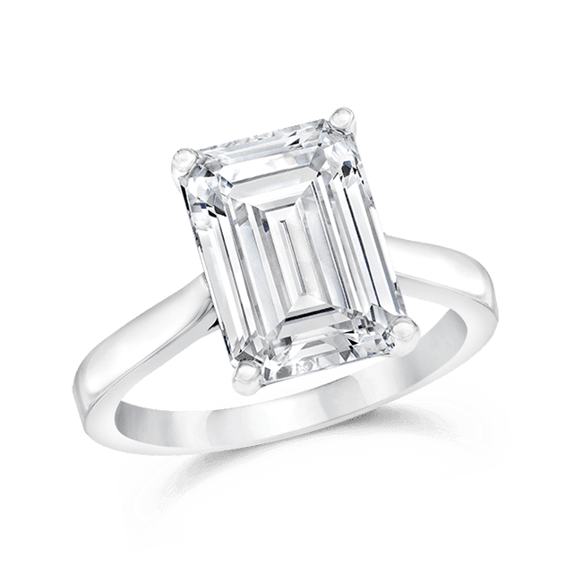 Emerald Cut 4.50 Ct. 14K Ring