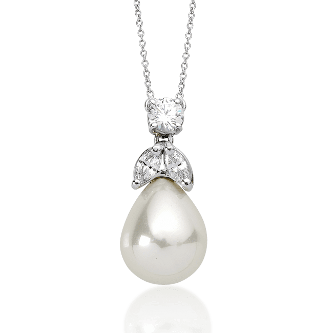 Round and Marquise 1.0 Carat, 14K Fancy Pendant