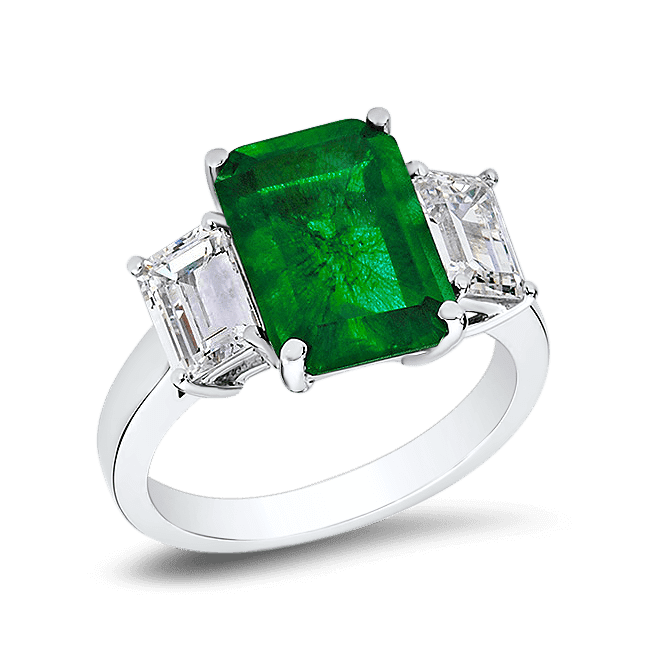 Emerald Cut 4.5 Ct. 14K Ring