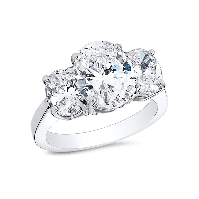 4.00 Carat. Oval Brilliant Fine Quality Cubic Zirconia Engagement Ring In  Sterling Silver, Promise Ring, Travel Ring, Proposal Ring | R063