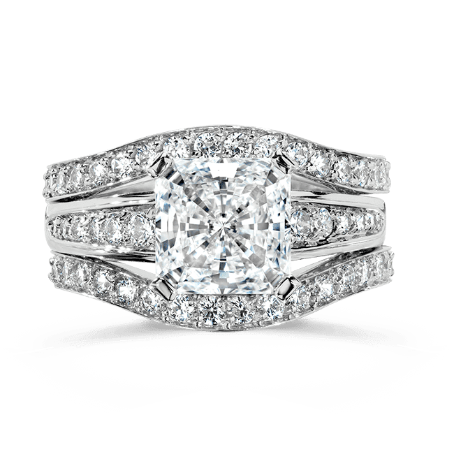 Princess Cut 2.0 Carat, 14K Wedding Ring Set