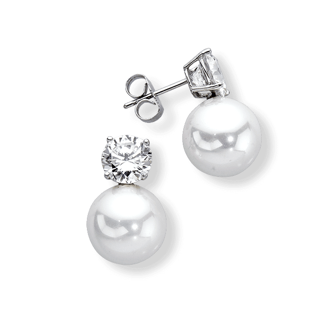 Pearl 10.0 mm, 14K Drop Earrings
