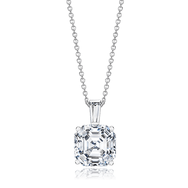 Asscher Diamond Pendants & Necklaces | Diamonds Factory Canada