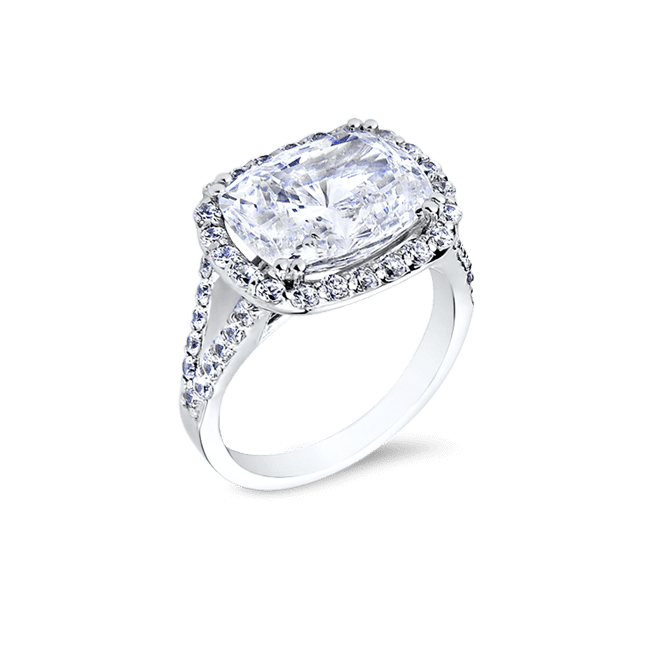Oval Cushion 6.0 Ct. 14K Ring