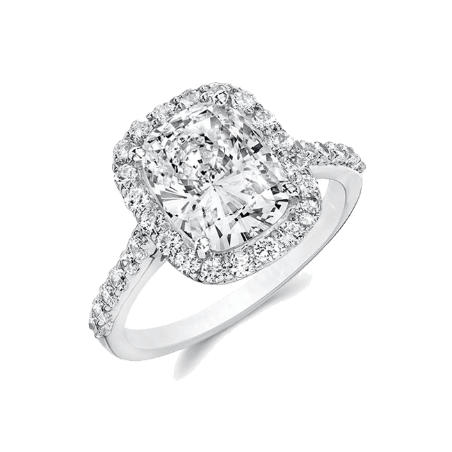 Oval Cushion 2.0 Ct. 14K Ring